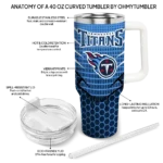 personalized tennessee titans hex texture navy curved tumbler best selling.webp