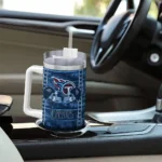 personalized tennessee titans honey streaks navy curved tumbler best selling.webp