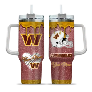 personalized washington commanders heart helmet motif burgundy curved tumbler best selling.webp