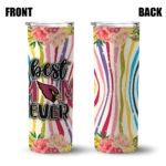 arizona cardinals flower cluster skinny tumbler best selling 1.webp