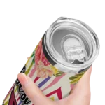 arizona cardinals flower cluster skinny tumbler best selling 1.webp