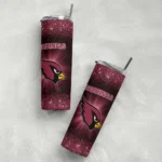 arizona cardinals radiant glitter red skinny tumbler best selling 2.webp