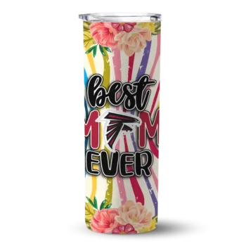 Atlanta Falcons Flower Cluster Skinny Tumbler