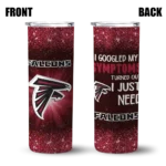 atlanta-falcons-radiant-glitter-red-skinny-tumbler-best-selling.webp