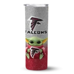 atlanta-falcons-yoda-smile-red-skinny-tumbler-best-selling.webp