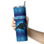 carolina-panthers-radiant-glitter-blue-skinny-tumbler-best-selling.webp