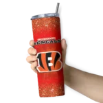 cincinnati-bengals-radiant-glitter-orange-skinny-tumbler-best-selling.webp