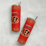 cincinnati-bengals-radiant-glitter-orange-skinny-tumbler-best-selling.webp