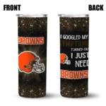 cleveland-browns-radiant-glitter-brown-skinny-tumbler-best-selling.webp