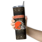 cleveland-browns-radiant-glitter-brown-skinny-tumbler-best-selling.webp