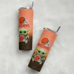 cleveland-browns-yoda-smile-brown-skinny-tumbler-best-selling.webp