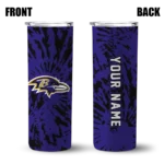 custom-baltimore-ravens-metallic-grid-purple-skinny-tumbler-best-selling.webp
