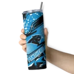 custom-carolina-panthers-helmet-clash-blue-skinny-tumbler-best-selling.webp