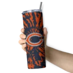 custom-chicago-bears-metallic-grid-blue-skinny-tumbler-best-selling.webp