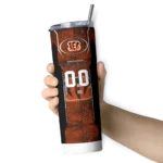 custom-cincinnati-bengals-stacked-diamond-orange-skinny-tumbler-best-selling.webp