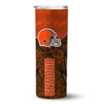 custom-cleveland-browns-spiral-burst-print-brown-skinny-tumbler-best-selling.webp