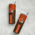 custom-cleveland-browns-spiral-burst-print-brown-skinny-tumbler-best-selling.webp