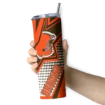 custom-cleveland-browns-web-stripes-brown-white-skinny-tumbler-best-selling.webp