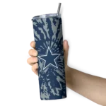 custom-dallas-cowboys-metallic-grid-blue-skinny-tumbler-best-selling.webp