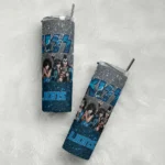 custom detroit lions kiss band silver skinny tumbler best selling.webp