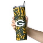 custom-green-bay-packers-metallic-grid-green-skinny-tumbler-best-selling.webp