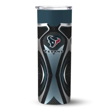 Houston Texans Skinny Tumbler - Custom Superman Emblem Blue Black