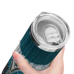 custom-jacksonville-jaguars-sparkle-drip-teal-skinny-tumbler-best-selling.webp