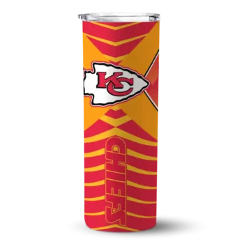 Kansas City Chiefs Skinny Tumbler - Custom Camo Texture Red