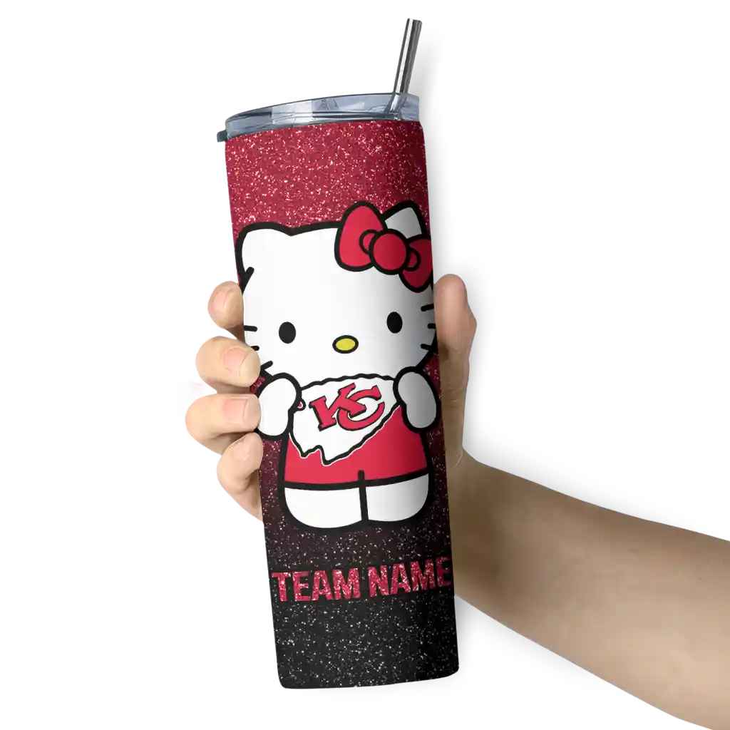 custom-kansas-city-chiefs-hello-kitty-red-black-skinny-tumbler-premium-grade.webp