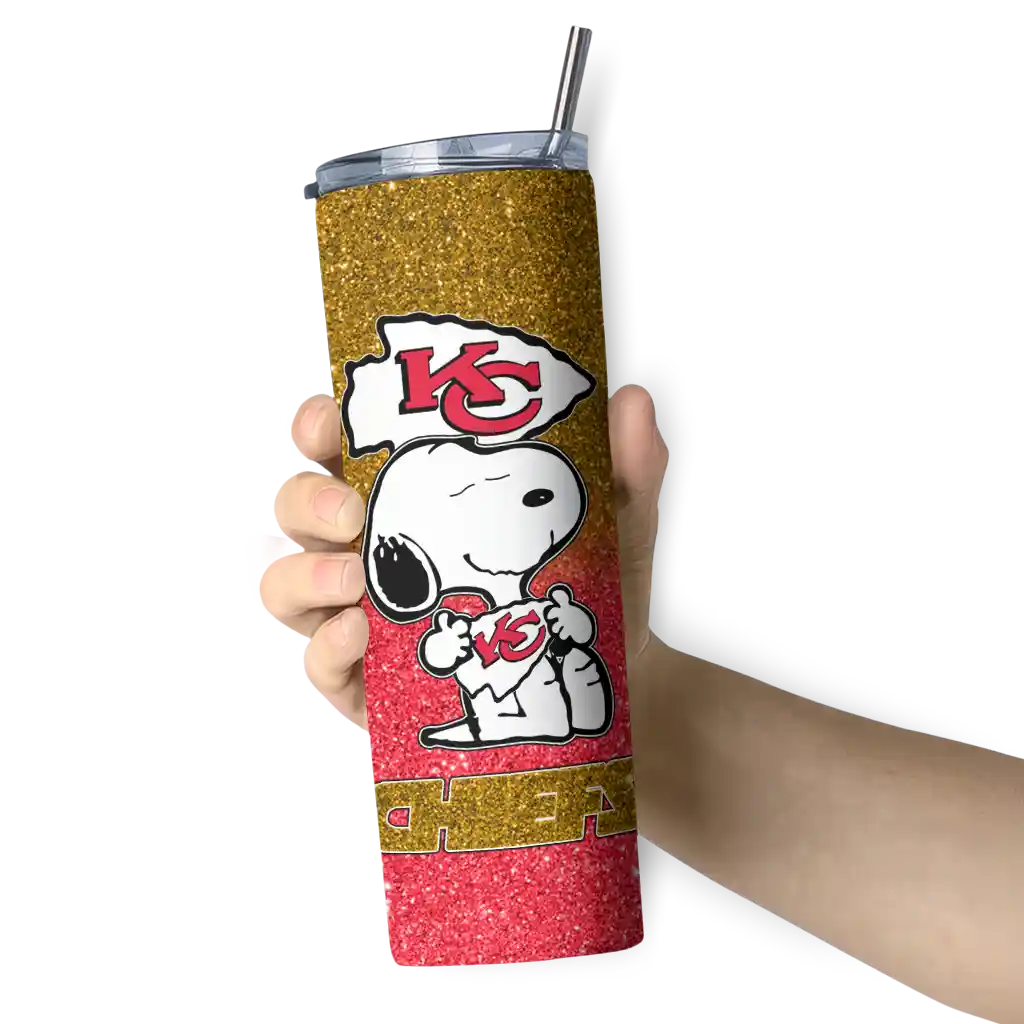 custom-kansas-city-chiefs-snoopy-attitude-red-skinny-tumbler-premium-grade.webp