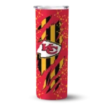 custom-kansas-city-chiefs-star-pop-red-black-skinny-tumbler-best-selling.webp