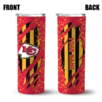 custom-kansas-city-chiefs-star-pop-red-black-skinny-tumbler-best-selling.webp