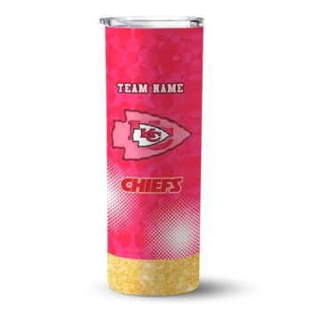 Kansas City Chiefs Skinny Tumbler - Custom Starburst Tiles Red