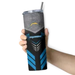 custom-los-angeles-chargers-hexagon-honeycomb-blue-black-skinny-tumbler-best-selling.webp