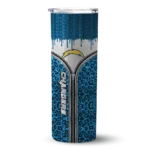 custom-los-angeles-chargers-sparkle-drip-blue-skinny-tumbler-best-selling.webp