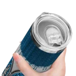 custom-los-angeles-chargers-sparkle-drip-blue-skinny-tumbler-best-selling.webp