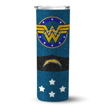 Los Angeles Chargers Skinny Tumbler - Custom Star Cluster Blue
