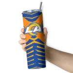 custom-los-angeles-rams-camo-texture-blue-skinny-tumbler-best-selling.webp