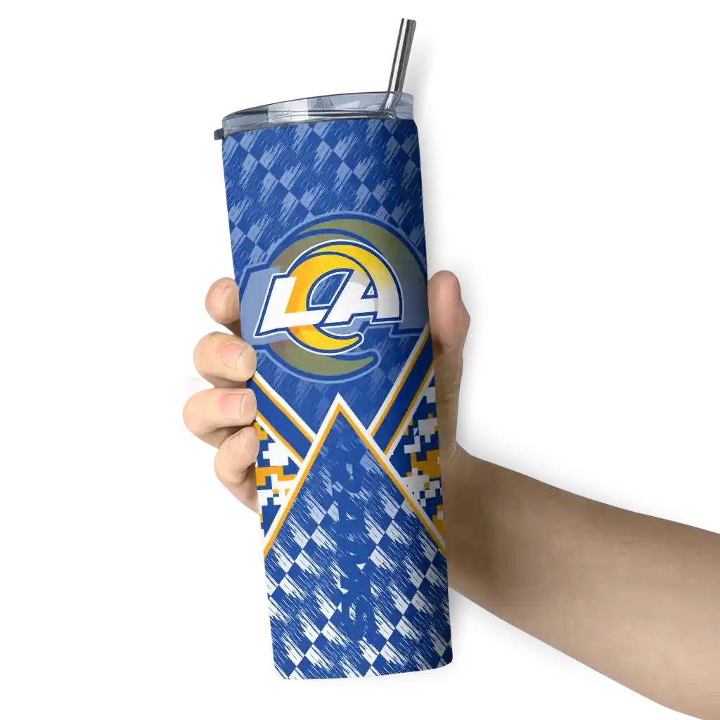 custom-los-angeles-rams-monogram-burst-blue-white-skinny-tumbler-premium-grade.webp