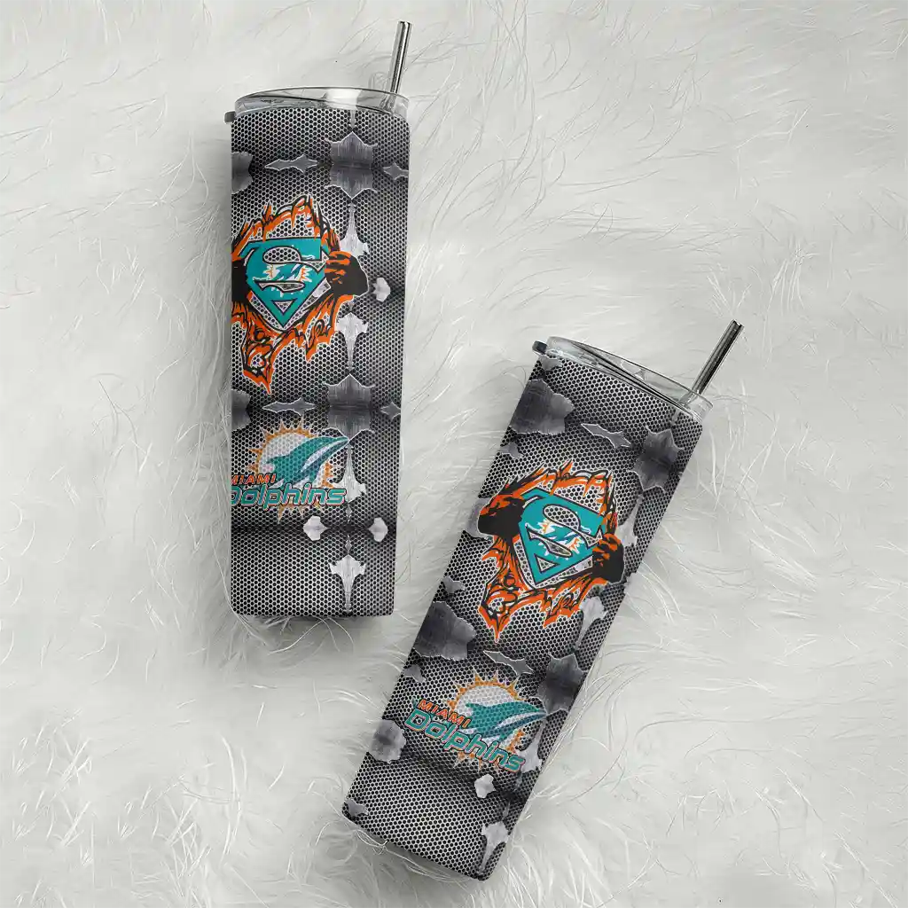 custom-miami-dolphins-chevron-v-aqua-gray-skinny-tumbler-top-rated.webp