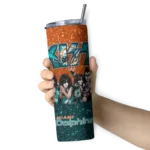 custom-miami-dolphins-kiss-band-orange-skinny-tumbler-best-selling.webp