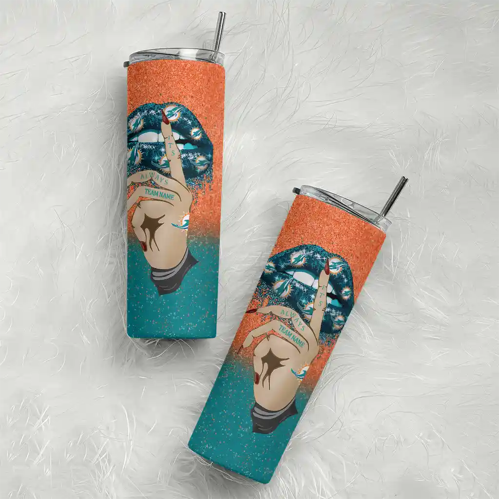 custom-miami-dolphins-sparkle-lips-aqua-skinny-tumbler-top-rated.webp
