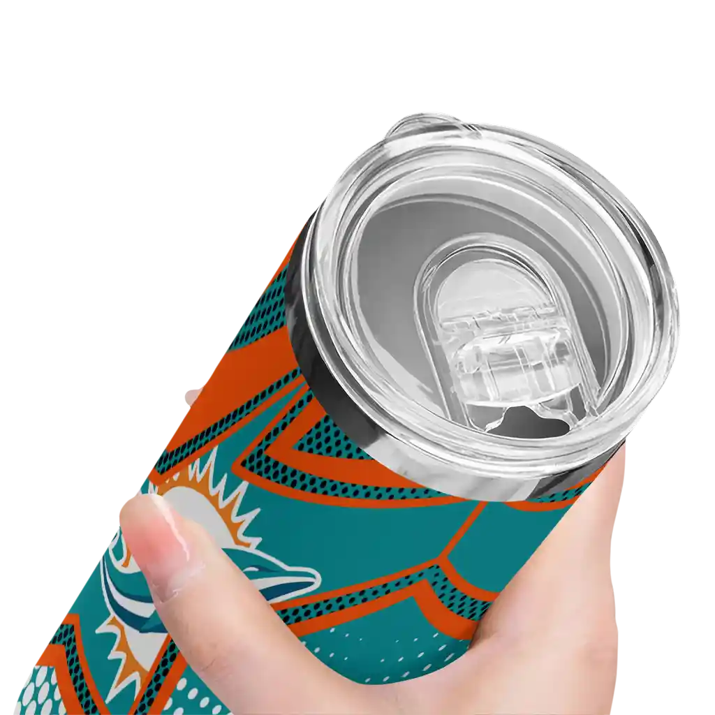 custom-miami-dolphins-web-stripes-aqua-white-skinny-tumbler-high-quality.webp