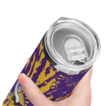 custom-minnesota-vikings-metallic-grid-purple-skinny-tumbler-best-selling.webp