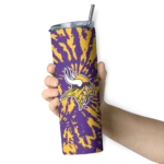 custom-minnesota-vikings-metallic-grid-purple-skinny-tumbler-best-selling.webp