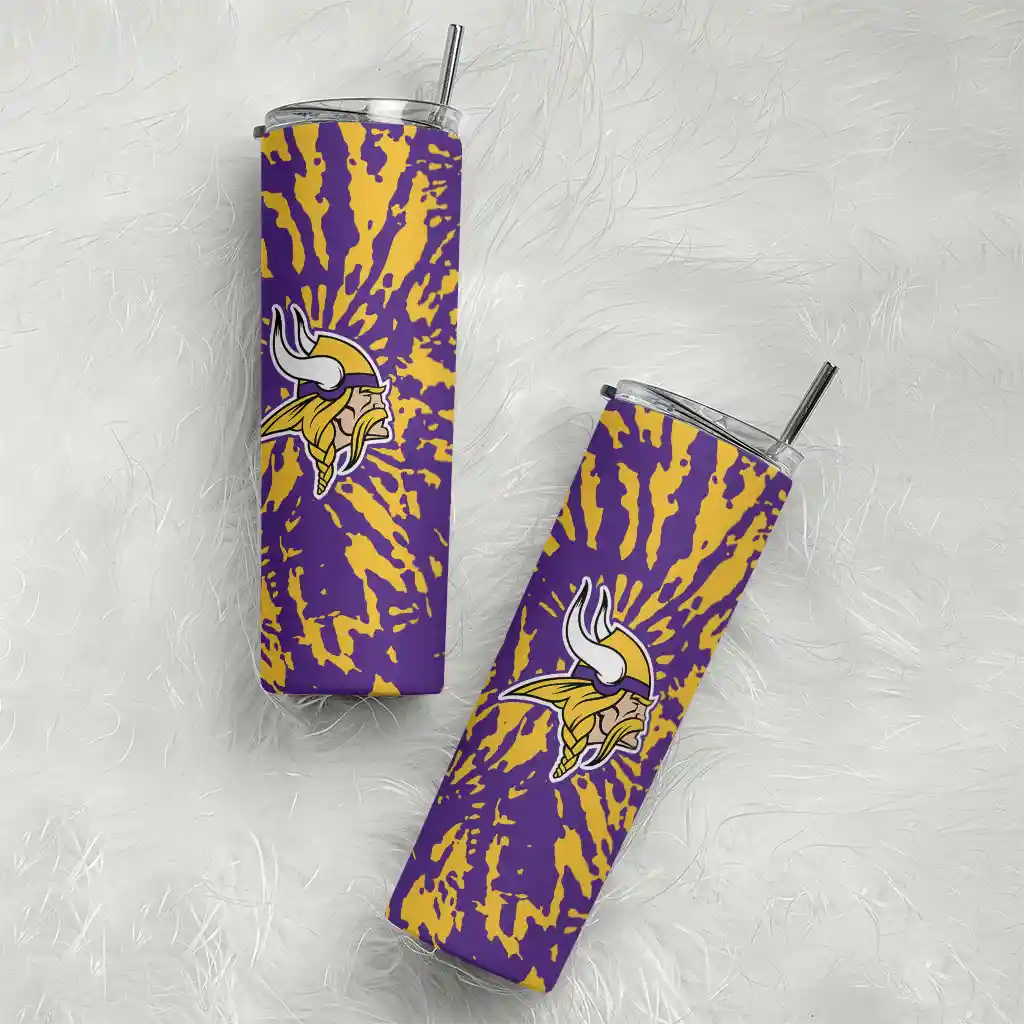 custom-minnesota-vikings-metallic-grid-purple-skinny-tumbler-top-rated.webp