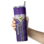 custom-minnesota-vikings-sparkle-drip-purple-skinny-tumbler-best-selling.webp