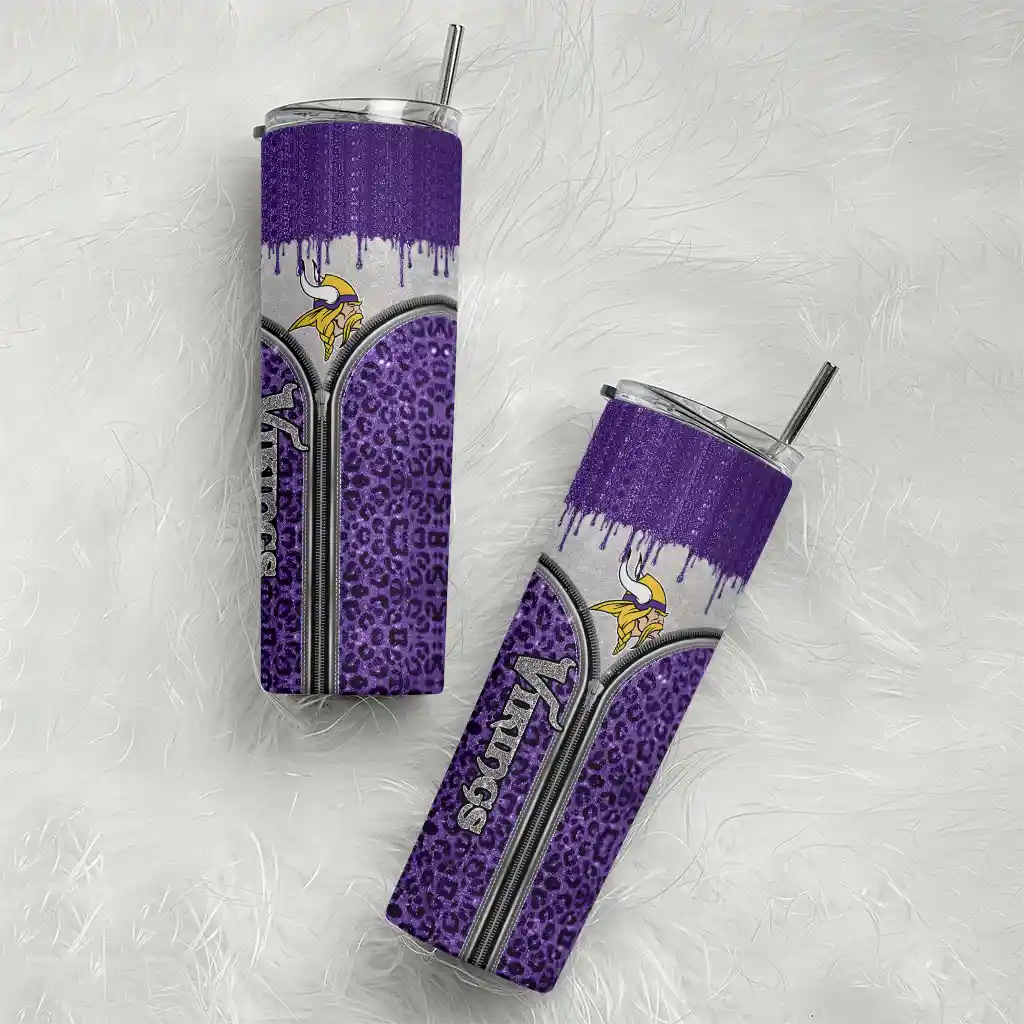 custom-minnesota-vikings-sparkle-drip-purple-skinny-tumbler-top-rated.webp