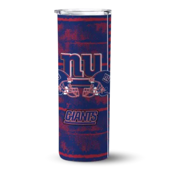 New York Giants Skinny Tumbler - Custom Chevron Patch Blue