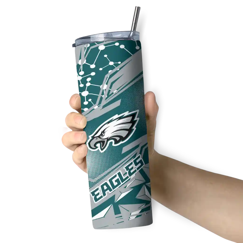 custom-philadelphia-eagles-helmet-clash-green-skinny-tumbler-premium-grade.webp